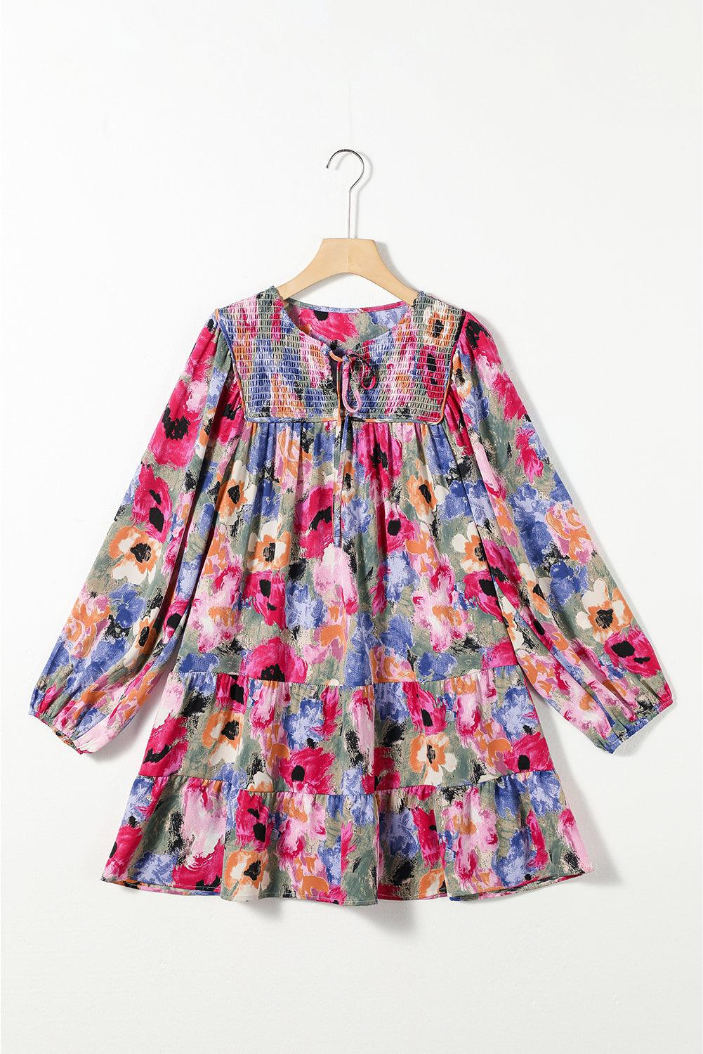 Robe à Manches Bouffantes et Col Lavallière - Robesboutique